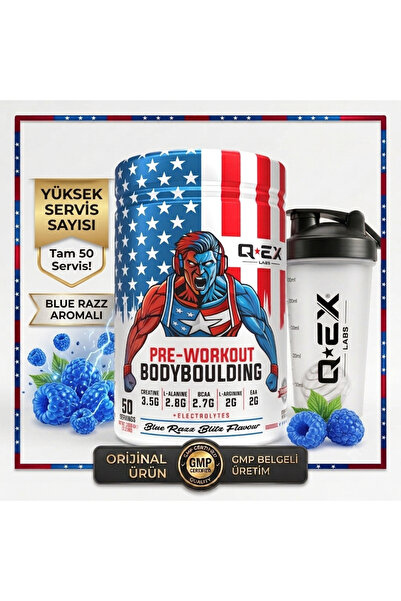 q-ex labs Qex Labs BodyBoulding Pre Work Out 1000 Gr 50 Servis