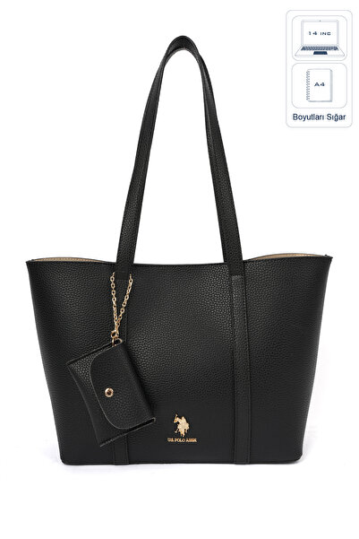 U.S. Polo Assn. حقيبة كتف نسائية سوداء Us26541