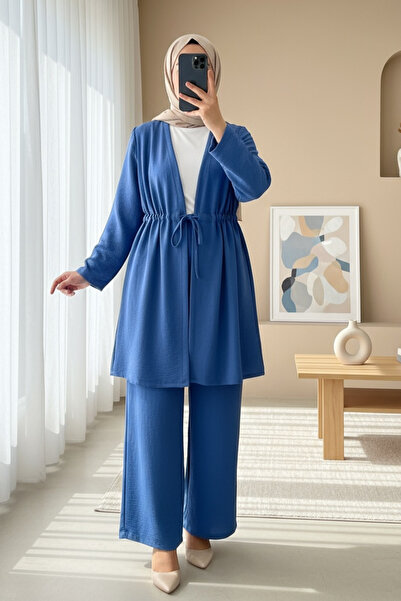 Modamorfo Tunnel Lace-Up Ayrobin Kimono Set -Indigo