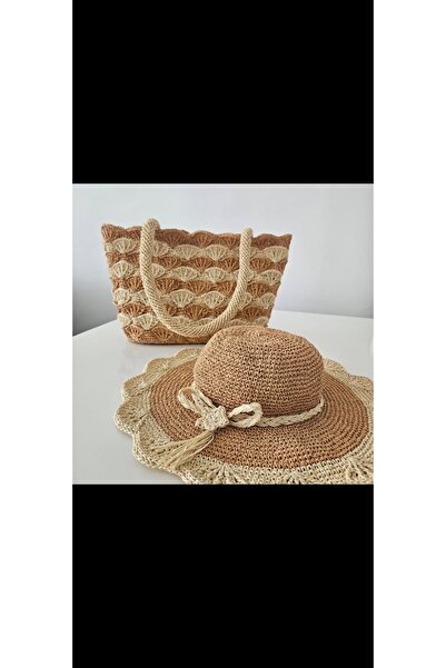ARTTMACRAME Straw Bag Hat Set |   Summer Beach Bag Women's Accessory Set