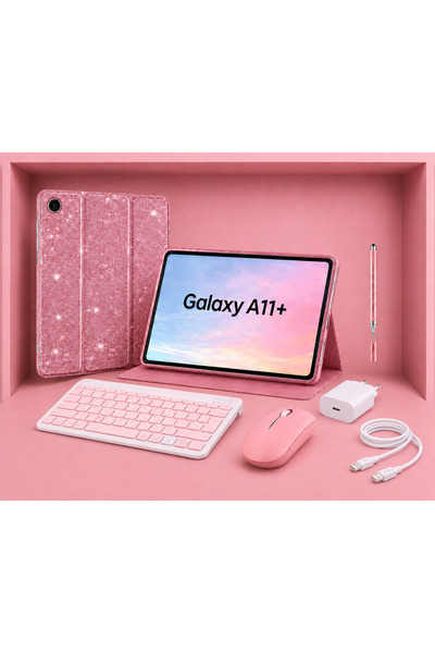 Samsung Galaxy Tab A11 Plus 11'' 6GB 128GB TABLET+KILIF+KLAVYE+MOUSE+ŞARJ BAŞ...