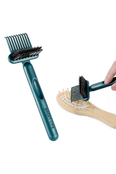 Choice Green 1/2 Pcs Hair Brush Cleaning Tool 2-In-1 Comb Cleaning Brush Comb...