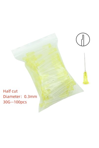 Choice4 30G 100pcs Half Cut 100Pcs Dental Endo Irrigation Needle Tip 25G/27G/...