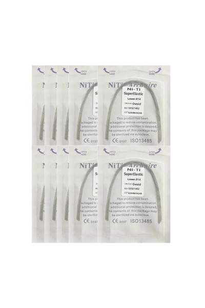 Choice24 014 Lower-NT-10Pack 10pack أسلاك تقويم الأسنان فائقة المرونة NITI دا...