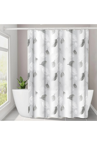Choice 80x180cm 31.5x71inch 1pc Leaf Pattern Plastic Shower Curtain, Lightwei...