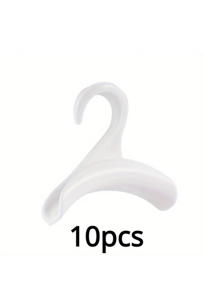 Choice White-10pcs 10pcs Widen Multipurpose Hangers Connection Hook Space Sav...