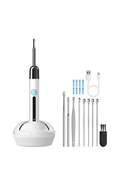 choice2 White Full Set WiFi Endoscope 4.2mm 1080P Ear Picker Camera with Ear ...