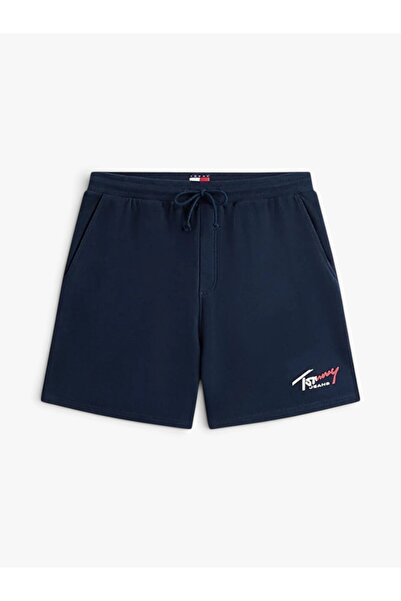 Tommy Hilfiger TJM Signature Erkek Mavi Plaj Şort DM0DM23017C1G