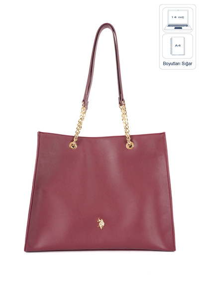 U.S. Polo Assn. Burgundy Women's Shoulder Bag Us26591
