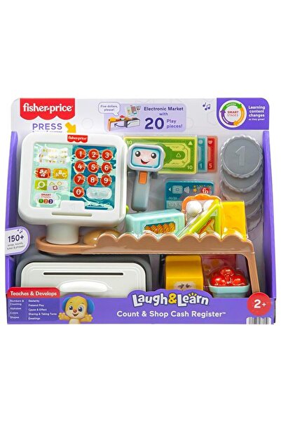 FISHER PRICE Sesli Eğlen ve Öğren Market Kasası JGW99