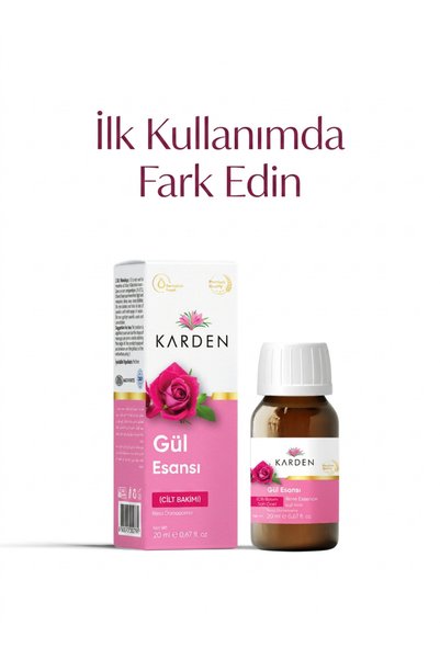 Karden Rose Essence 20 ml - Pure and Natural Rose Scented Essential Oil