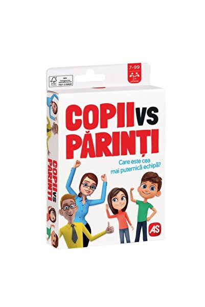 BAMI NETWORK Joc de societate copii vs parinti cu cartonase 11x3x15cm