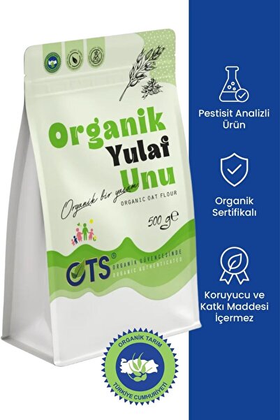 OTS Organik Yulaf Unu 500 gr (Organik Sertifikalı, Pestisit Analizli)