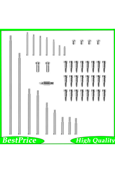 Choice Alto Saxophone Accessory Set 16 Threaded Shaft Rods + 32 Small and Lar...