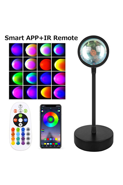 Choice GGBEE Bluetooth IR Remote Sunset Projector Lamp Bluetooth Night Light ...