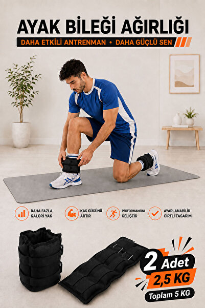 Spor Byfit 2.5 kg 2 Black Hand or Ankle Weights