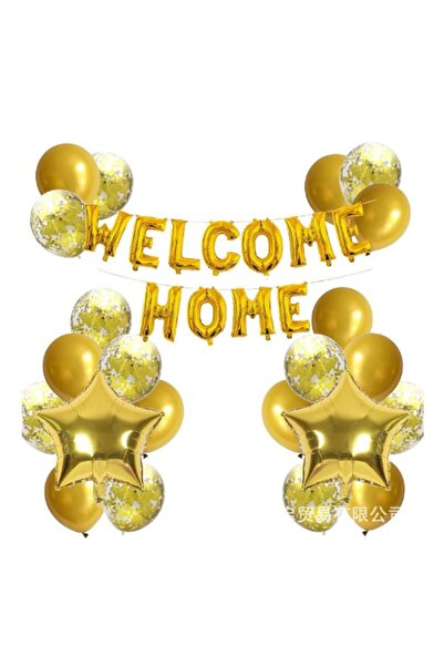 Generic Brand Foil and latex balloon set, WELCOME HOME, 22 pieces, 20 latex b...