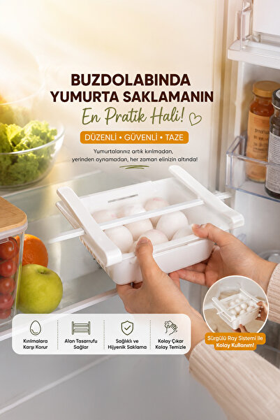 Porsima Org-10 Buzdolabı Içi Organizer Askılı Akordion Süzgeçli Ayarlanabilir...