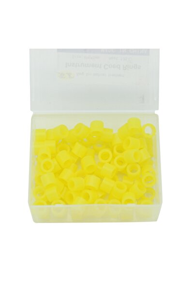 Choice5 yellow 100pcs 100pcs Dental Coloring Code Ring Silicone Instrument Id...
