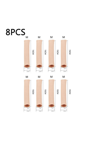 Choice6 M-8PCS 1-8pcs غطاء سيليكون فاصل لأصابع القدم من القماش المقطوع، أنبوب...