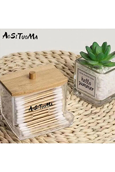 Choice Transparent 1pc7 Oz Cotton Swab Pads Holder Organize And Store Cotton ...
