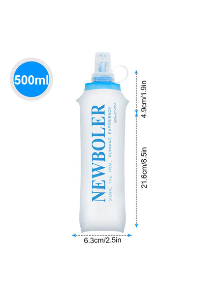 Choice BOT003-WHI 150/250/300/500/750ml Outdoor Collapsible Silicone Bite Siz...