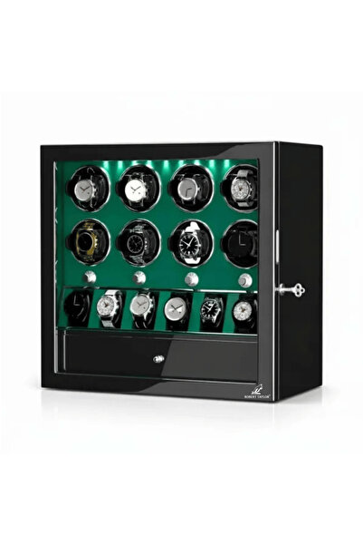 ROBERT TAYLOR 8+ 3-in-1 Automatic Watch Winder Box – Japanese Motor Watch & J...