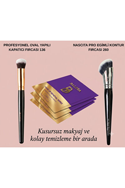 nascita Οβάλ Σχηματισμού Κονσιλέρ Βούρτσα 136+Nascita Pro Επικλινής Βούρτσα Κ...