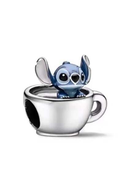 choice2 B3167zhu 925 Sterling Silver Cute Cartoon Mouse Dog Cup Bear Charm Be...