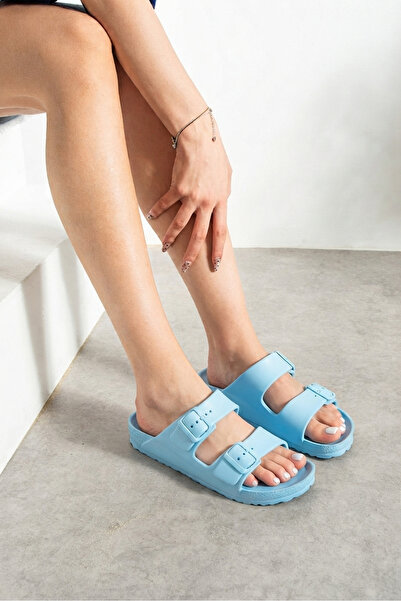 İmerShoes Tirkizna unisex Papuče - Dvostruki remen, Sa kopčom , podesiv Lagan...