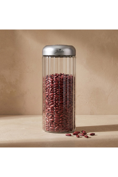 Jumbo New Glass Saklama Kabı 1500 ML