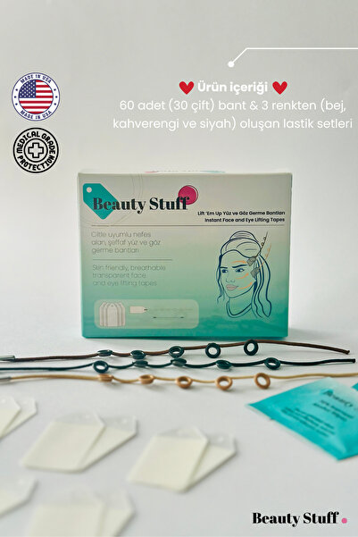 Lift 'em Up Yüz & Göz Germe Bantları (60'lı Paket)