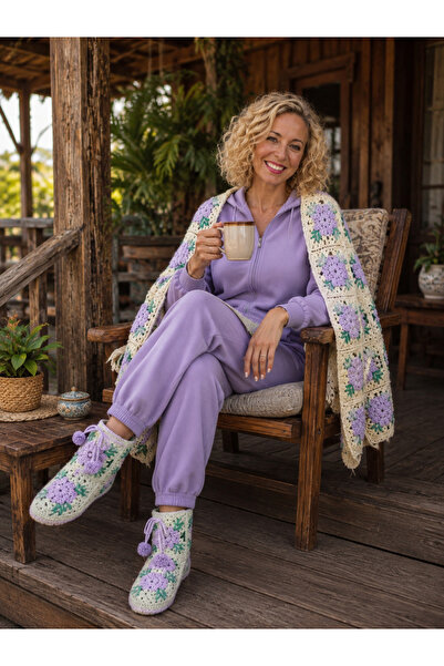 El örgüsü Ydr Design Hand-Knitted Home Boots