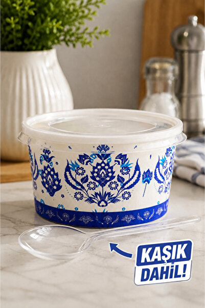 VENON KAŞIK DAHİL❤️ 100 Takım 👩🏻‍🍳 14 Oz Karton Kağıt Aşure Çorba Tatlı Ye...