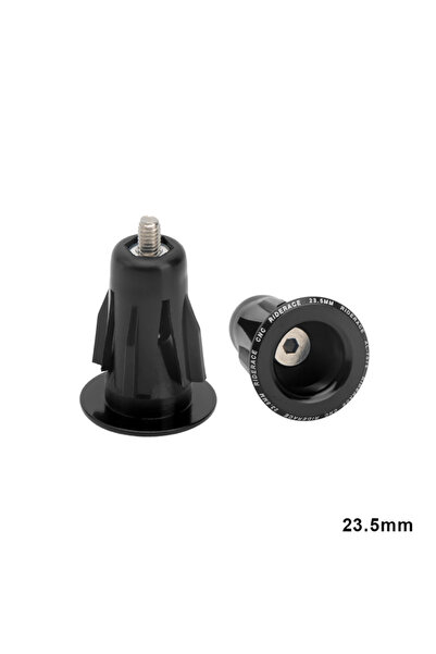 Choice Black 23.5mm RIDERACE Bicycle Grip Handlebar End Cap 23.5MM Aluminium ...