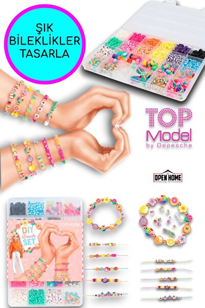 Open Toys Top Model Bracelet and Chain Making Set - 20 Different Types of Beads