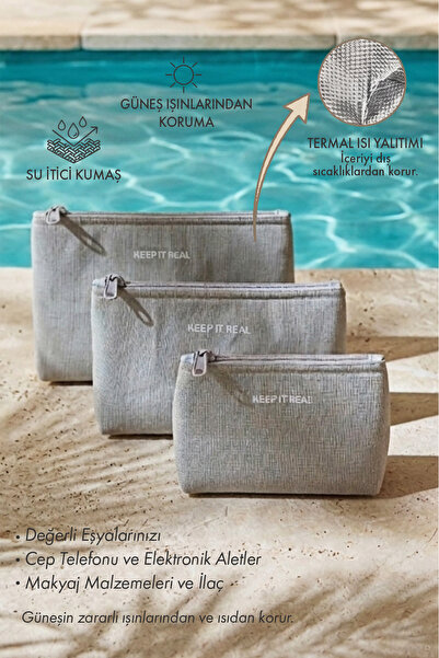 Ocean Home Textile 3 Pieces Thermal Lined Water Repellent Stain Resistant Gra...