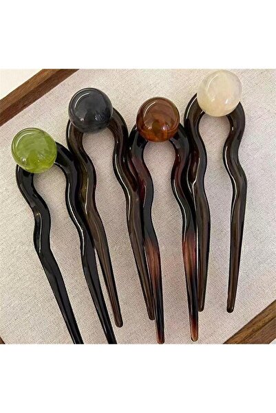 Choice4 4pcs Fashion Colored Pearl U-Shaped Hair Sticks Hairpin Hair Fork Bun...