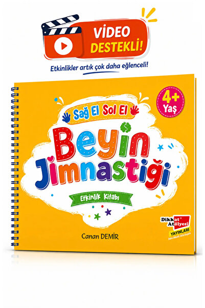 Dikkat Atölyesi Yayınları Beyin Jimnastiği 4-6 Yaş Etkinlik Kitabı