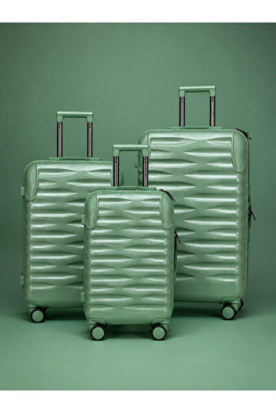 WAF Panda Premium 3-Piece Luggage Set 20/24/28 Inch ABS+PC Hard Shell with TS...