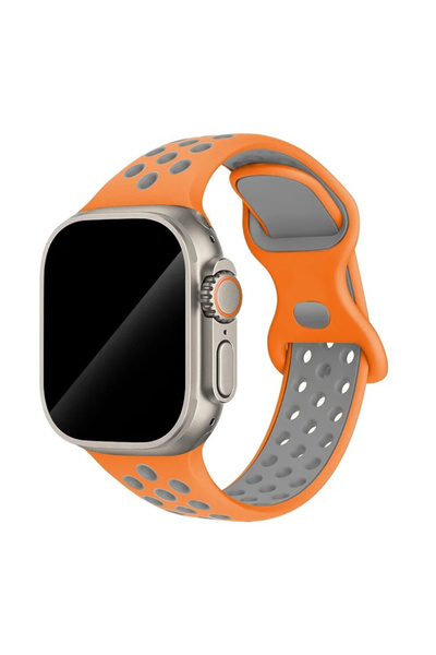 Choice72 42mm 44mm 45mm 49mm 23 Orange Grey Sport Strap for Watch Band 44mm 4...