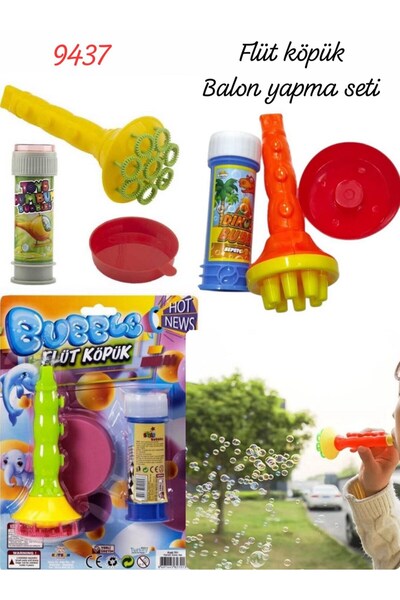 Sedef Flüt Köpük Balon Yapma Seti