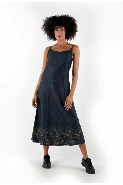 ALEXANDERGARDI Desenli Thin Strap Midi Dress (B24-005206)