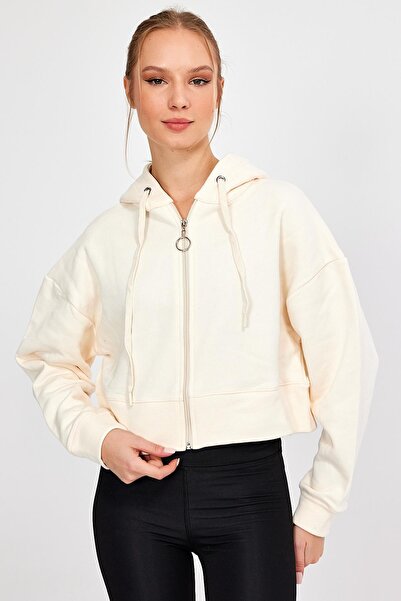 ALEXANDERGARDI HOODED SHARDONED CROP CARDIGAN (B23-31303)