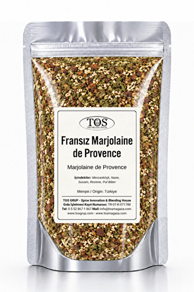TOS The Organic Spices Fransız Marjolaine de Provence 250 gr French Marjoram ...