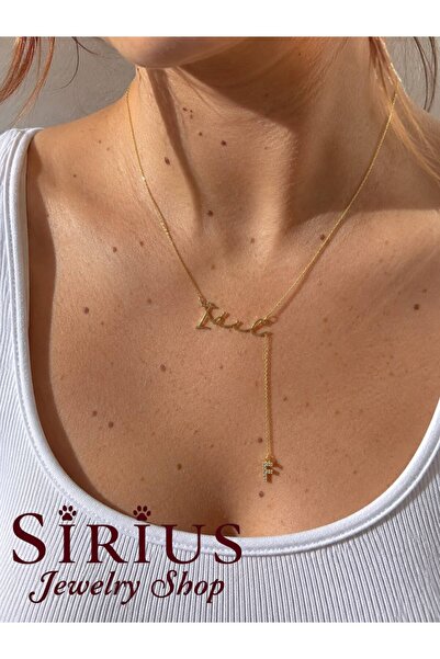 sirius jewelry 925 Ayar Gümüş İsimli Harfli Kolye