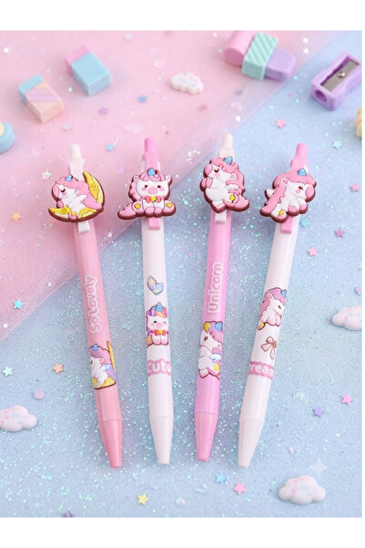 ÖZ OFİS Unicorn Temalı 0.7 Uçlu Kalem - Pastel Soft Renkler Uçlu Kalem - Kawa...
