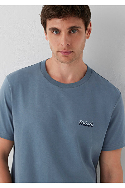 Mavi Baskılı Tişört Regular Fit / Normal Kesim 0613668-80889