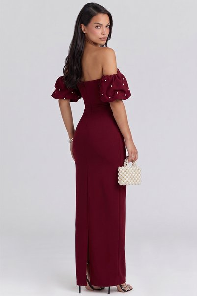 MODA DURAĞI Stone Detailed Back Slit Quality Dress
