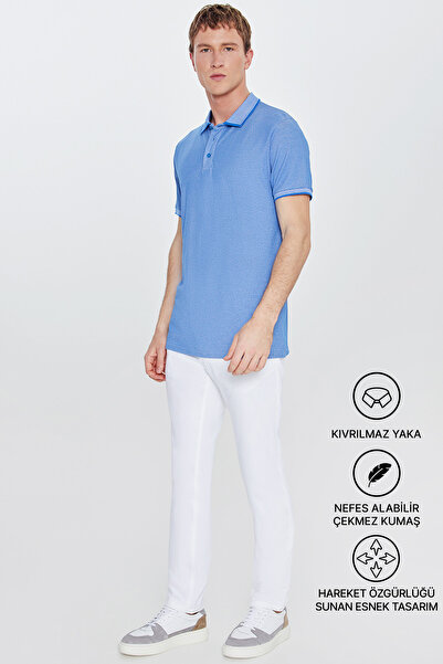 AC&Co / Altınyıldız Classics Men's Shrink-Resistant Cotton Fabric Slim Fit Na...